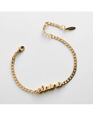 BaubleBar Curb Chain Custom Bracelet - Metallic