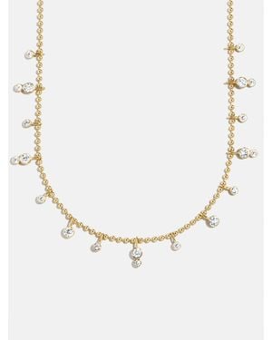 BaubleBar Joelle 18k Gold Crystal Necklace - Natural
