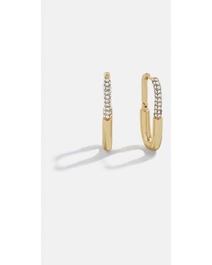 BaubleBar Liza Hoop Earrings - Natural