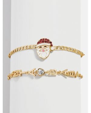 BaubleBar Snow Beau Holiday Bracelet Set - Metallic