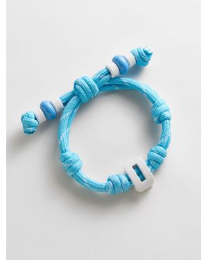 BaubleBar Team Knotty Varsity Custom Bracelet - Blue