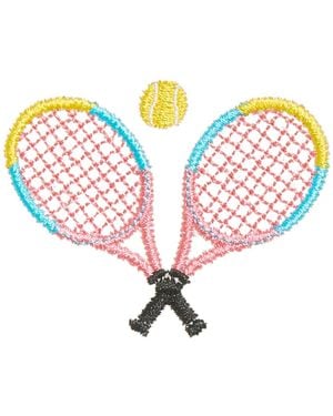 BaubleBar Pink Tennis Rackets Icon