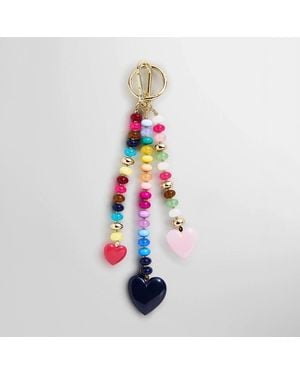 BaubleBar Love Always Heart Bag Charm - White