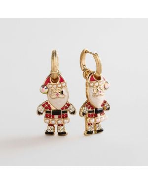 BaubleBar Here Comes Santa Claus Earrings - Metallic
