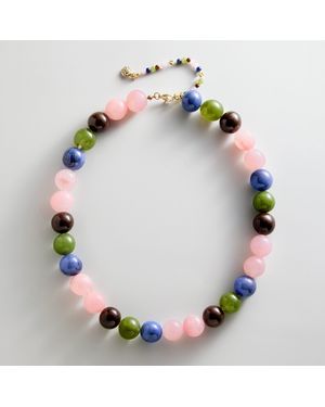 BaubleBar Mini Jane Beaded Necklace - Green