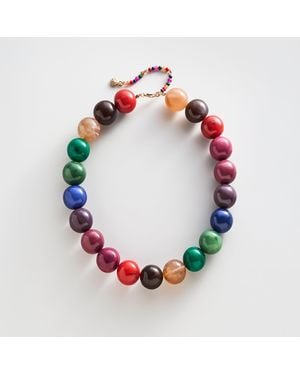 BaubleBar Jane Beaded Necklace - Red