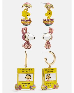 BaubleBar Peanuts Easter Earring Set - Yellow