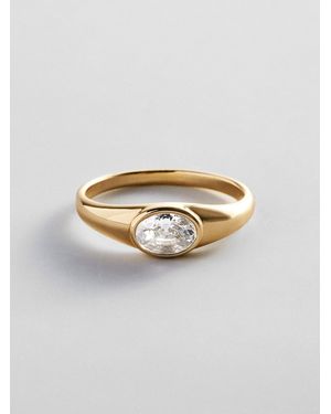 BaubleBar Dolly Gold Pinky Ring - Metallic