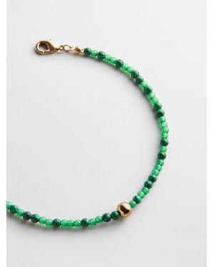 BaubleBar Kyanna Semi-precious Waterproof Anklet - Green
