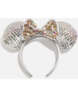 BaubleBar Disney Minnie Mouse Crystal Silver Ears Headband - White