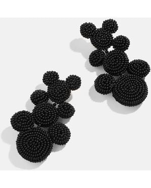 BaubleBar Disney Mickey Mouse Beaded Statement Earrings - Black