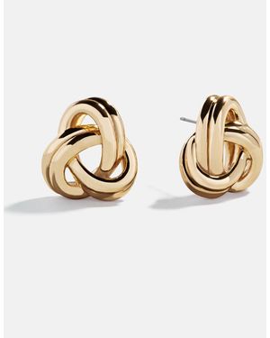 BaubleBar Kylie Gold Knot Earrings - Metallic