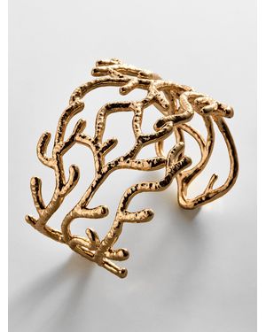 BaubleBar Gold Coral Cuff Bracelet - Metallic