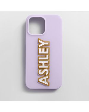 BaubleBar Block Font Custom Iphone Case - Purple