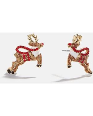 BaubleBar Skybound Reindeer Earrings - Pink