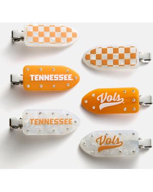 BaubleBar College Of Tennessee Creaseless Hair Clip Set - Orange