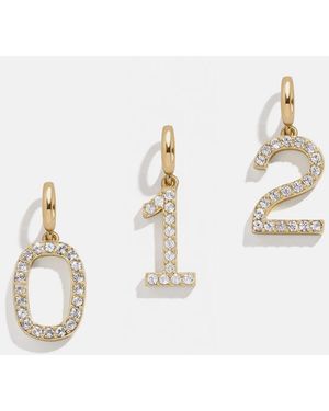 BaubleBar Pavé Number Cluster Charm - Natural