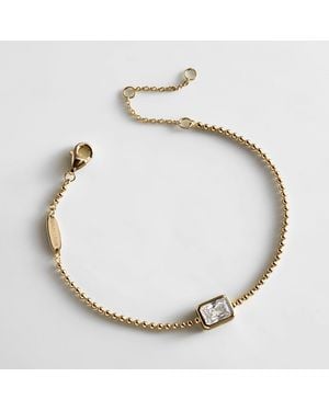 BaubleBar Eunice 14k Gold Crystal Bracelet - Metallic