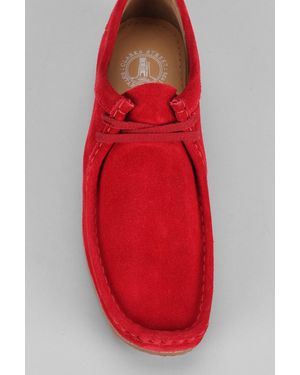 Clarks Wallabee Suede Sneaker - Red