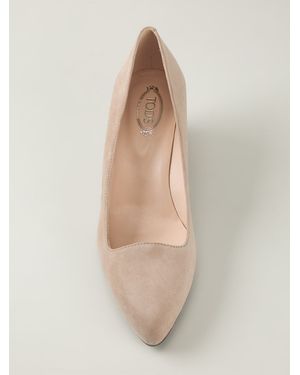 Tod's Low Wedge Pumps - Natural
