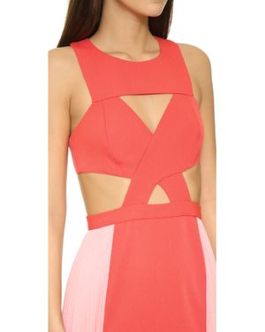 BCBGMAXAZRIA Cutout Gown - Pink