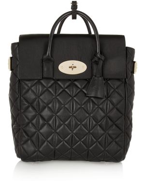 Mulberry Cara Delevingne Large Quilted Leather Backpack - Black
