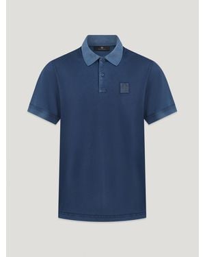 Belstaff Hockley Polo Negative Dye Jersey - Blue