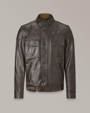 Belstaff Brooklands Motorcycle Jacket - Grey