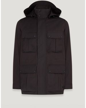 Belstaff Drome Jacket Cotton Blend Gabardine - Black