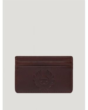 Belstaff Unisex Wheatle Card Holder Smooth Leather - Brown