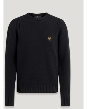 Belstaff Men's Watch Crewneck Jumper Lambswool - Blue