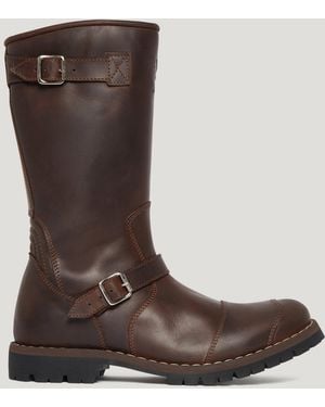 Belstaff Men's Endurance Motorcycle Boots Grain Leather - Brown