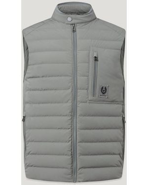 Belstaff Men's Chassis Gilet Lightweight Stretch Down - Grey
