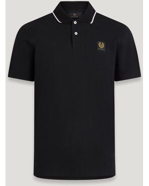 Belstaff Tipped Polo - Black
