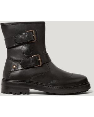 Belstaff Women's Panther Boot Calf Leather - Black