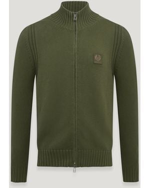 Belstaff Watch Full Zip Cardigan - Green