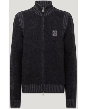Belstaff Seasonal Watch Full Zip Jumper - Blue