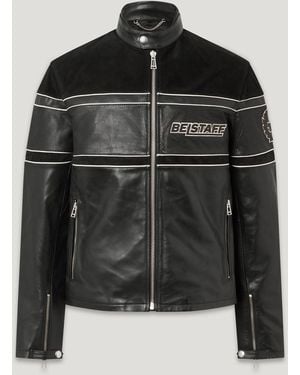 Belstaff Men's Competition Speed Jacket Calf Leather/calf Suede - Black