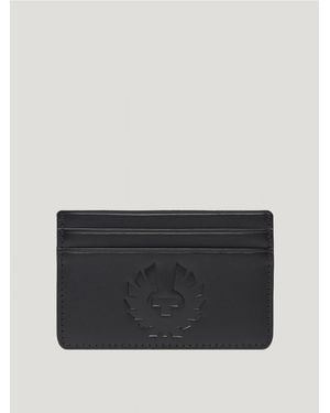 Belstaff Unisex Wheatle Card Holder Smooth Leather - Black