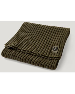 Belstaff Unisex Watch Scarf Lambswool - Green