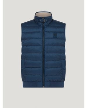 Belstaff Circuit Vest Down Filled Nylon Size Us 42 - Blue
