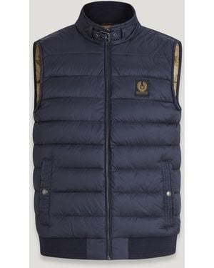 Belstaff Circuit Vest Down Filled Nylon Size Us 50 - Blue