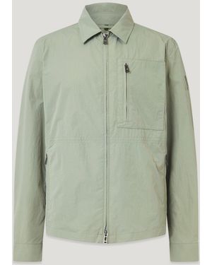 Belstaff Men's Grid Overshirt Alpha Nylon - Green