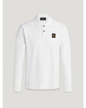 Belstaff Langarm-polohemd - Weiß