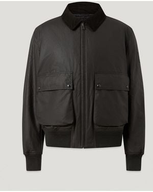 Belstaff Men's Mount Jacket Waxed Cotton - Black