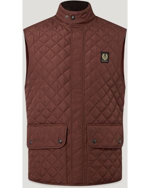 Belstaff Men's Icon Gilet Quilted Recycled Nylon - Brown