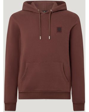 Belstaff Men's Hoodie Cotton Fleece - Brown