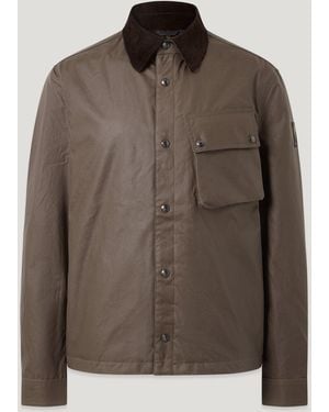 Belstaff Men's Ground Jacket Waxed Cotton - Brown