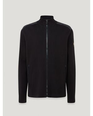Belstaff Verge Zip Cardigan Organic Cotton - Black
