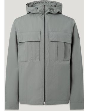 Belstaff Men's Container Overshirt Compact Technical Cotton - Grey